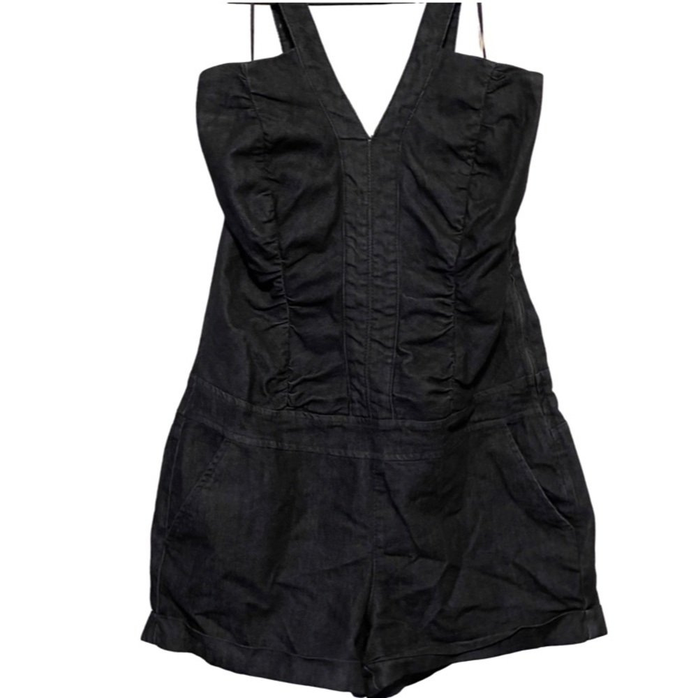 Arden B Denim Romper